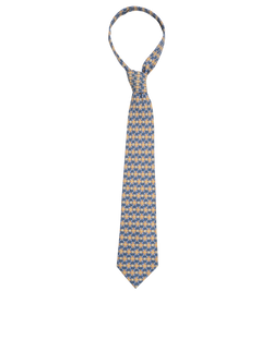 Hermes Tie, Mens, Silk, Multi Coloured, 3*